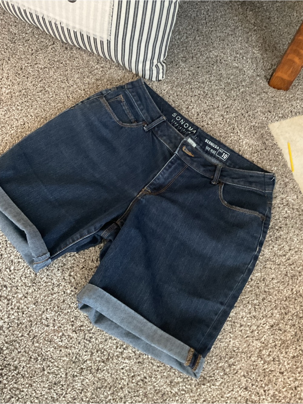 Sonoma Dark Blue Denim Bermuda Shorts